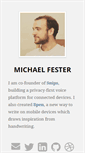 Mobile Screenshot of michaelfester.com